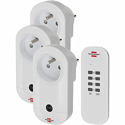 Brennenstuhl Set de prises télécommandées Confort-Line, 3 prises pour l'intérieur