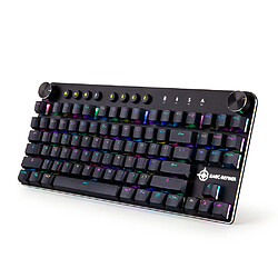 Universal Clavier gaming mécanique MK11 USB et sans fil BT 3.0 RGB rétroéclairé commutable clavier gaming à 87 touches | clavier (noir)