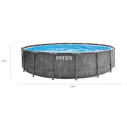 Intex Baltik - 3,66 m x 0,99 m - Effet bois