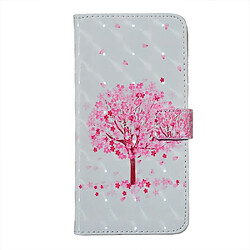 Wewoo Housse Coque Étui en cuir à rabat horizontal 3D avec motif Arbre rose pour Galaxy A70avec fentes cartes et porte-documentscadre photo et porte-monnaie