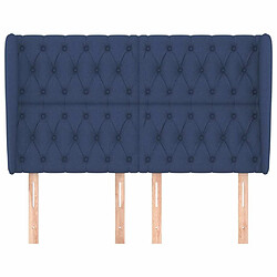 Avis Maison Chic Tête de lit scandinave avec oreilles,meuble de chambre Bleu 163x23x118/128 cm Tissu -MN31655