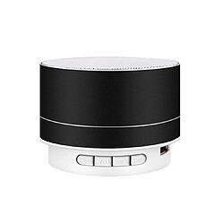 YP Select Lumières en métal Bluetooth haut-parleur téléphone portable Subwoofer Mini canon en acier - noir