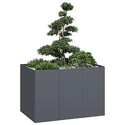 vidaXL Jardinière anthracite 120x80x80 cm acier