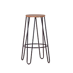 Nest Dream Tabouret industriel en bois de frêne (75cm) - Lisbonne