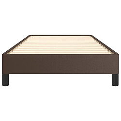 Acheter vidaXL Cadre de lit sans matelas marron 90x200 cm similicuir