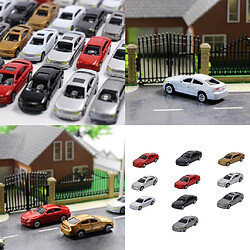 Avis 10pcs Modèles de Voiture avec L'Échelle 1:75 HO pour Bâtiment Train Décor