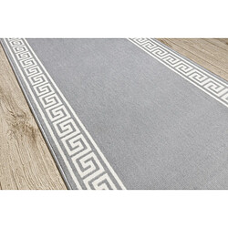 RUGSX TAPIS DE COULOIR BCF MORAD Grek grec gris 80 cm 80x230 cm