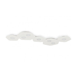 Luminaire Center Plafonnier Area Sable blanc 7 ampoules 4cm