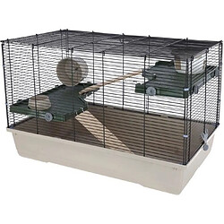 Cage pour petits animaux - KERBL - FLAT NATURE - 80 x 45 x 53 cm - 3 étages