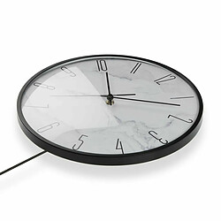 Horloge Murale Versa Pendule Métal Verre Bois MDF 4,5 x 56 x 29 cm