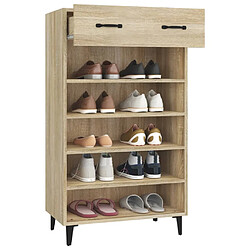 Acheter vidaXL Armoire à chaussures Chêne sonoma 60x35x105cm Bois d'ingénierie