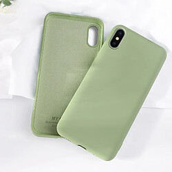 Wewoo Coque Souple Silicone liquide ultra-mince tout-en-un cas de téléphone portable matériau écologique peut être lavé cas de pour iPhone X / XS vert