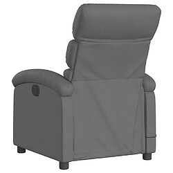 Acheter vidaXL Fauteuil inclinable de massage électrique gris foncé tissu