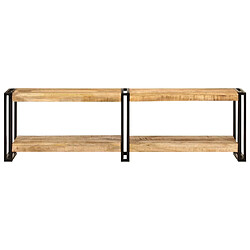 Maison Chic Meuble TV scandinave - Banc TV pour salon 140x30x40 cm bois massif de manguier -MN29651