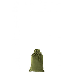 Dansmamaison Sac Noel Velours Vert Kaki Small