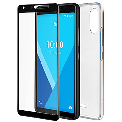 Pack Protection Wiko Y51 Coque Souple Film Verre Trempé Original Transparent