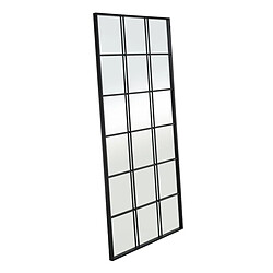 BigBuy Home Miroir mural Noir Fenêtre 90 x 3 x 180 cm