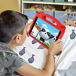 Acheter Avizar Coque iPad 9 2021 iPad 8 2020 iPad 7 2019 Enfant Panda Support Vidéo Rouge