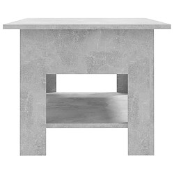 Acheter Maison Chic Table basse,Table Console Table d'appoint, Table pour salon Gris béton 102x55x42 cm Aggloméré -MN63475