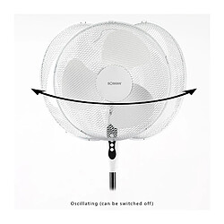 Ventilateur sur pied 40cm Bomann VL 1139 S CB Blanc pas cher