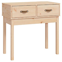 vidaXL Table console 76,5x40x75 cm Bois massif de pin