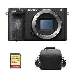 SONY A6500 Body Black + 64GB SD card + camera Bag