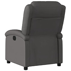 Acheter vidaXL Fauteuil inclinable électrique gris cuir véritable