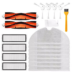 Kit de pièces de rechange pour aspirateur Robot Xiaomi Mijia 1C, 20 pièces, filtre Hepa, brosse principale, tissu de vadrouille