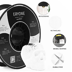 Acheter None Filament PLA ERYONE pour imprimante 3D 1,75 mm Tolérance 0,03 mm 1 kg (2,2 lbs)/bobine - Blanc ivoire