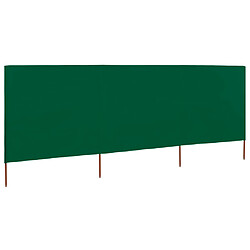 vidaXL Paravent 3 panneaux Tissu 400 x 80 cm Vert