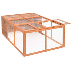 Avis Helloshop26 Cage pour animaux de jardin 150 x 100 x 50 cm bois de sapin massif 02_0000578