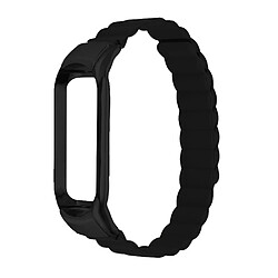 Bracelet en silicone absorption magnétique noir pour votre Xiaomi Mi Band 3/4/5/6