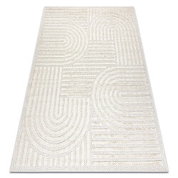 RUGSX Tapis SANTO SIZAL 0989 géométrique blanc 120x170 cm