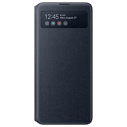 Étui Samsung Galaxy A41 Translucide S View Wallet Cover Original Samsung Noir