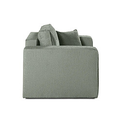 Bestmobilier Topaze - fauteuil - en tissu velours relief