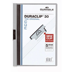 DURABLE Chemise à clip DURACLIP ORIGINAL 30, A4, gris ()