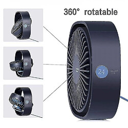 Mini Ventilateur De Bureau Usb Refroidissement Portable Personnel à 3 Vitesses Avec Rotation à 360 Degrés (Noir) Redmiter@ pas cher