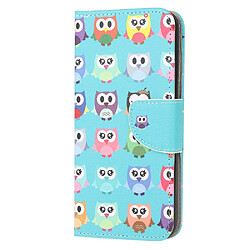 Etui en PU avec support hiboux mignons pour votre Huawei P40 Lite E