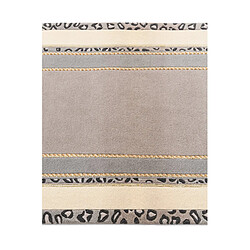 Vidal Tapis de couloir en laine 302x81 gris Darya pas cher