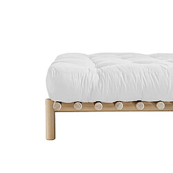 Inside 75 Sommier futon PACE BED pin laqué naturel couchage 140 cm