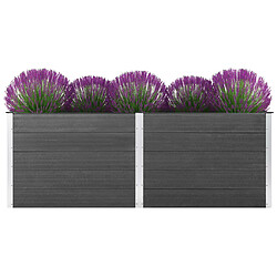 vidaXL Lit surélevé de jardin 250x50x91 cm WPC Gris