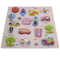 Avis puzzle éducatif en bois pour enfants puzzle jouet éducatif - chiffres et trafic