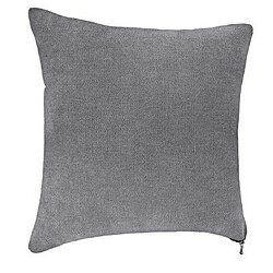 Coussin Déco Carré Zipper 40x40cm Gris