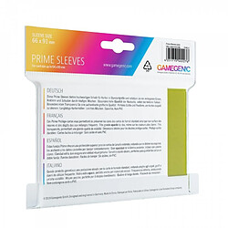 Gamegenic: Prime CCG Sle eves 66x91mm Lime 100sz