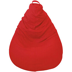 Jardindeco Poire en coton Lana 75 x 110 cm rouge. Poire en coton Lana 75 x 110 cm rouge