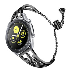 Bracelet en métal forme de couronne évidée, sangle coulissante réglable, noir pour votre Samsung Gear S3 Classic/S3 Frontier