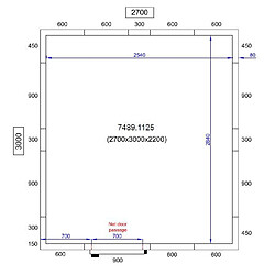 Chambre Froide Positive Pro Line - Hauteur 2200 mm - Combisteel