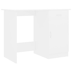 vidaXL Bureau Blanc 100x50x76 cm Bois d'ingénierie