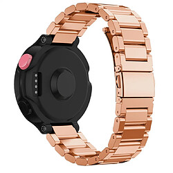 Avis Wewoo Bracelet pour montre connectée Smartwatch avec trois bandes de en acier Garmin Forerunner 220/230/235/630/620/735 or rose