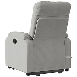 Acheter Maison Chic Fauteuil Relax pour salon, Fauteuil inclinable de massage gris clair tissu microfibre -GKD13245